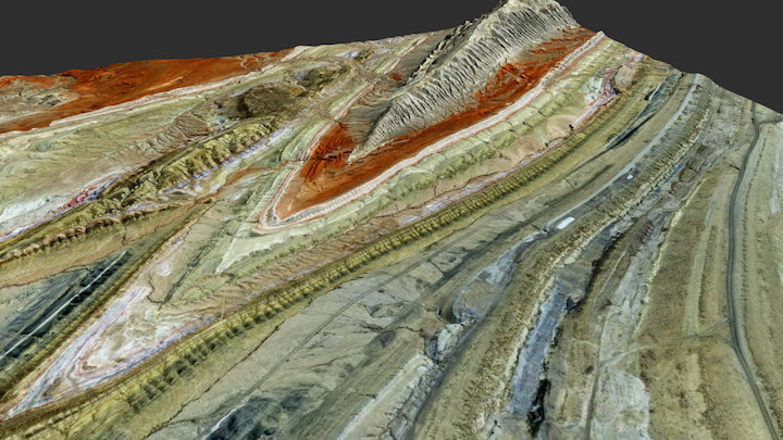 Sheep Mountain anticline, WY 3D Model