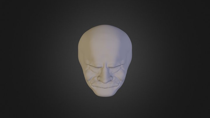 Old dude with big head (Unfinished) 3D Model