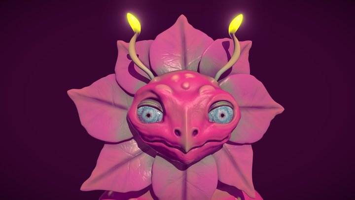 [2019] Alien Flower *High Poly* 3D Model