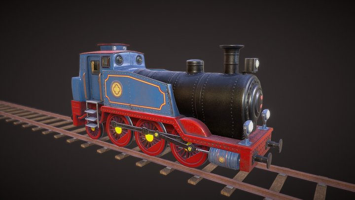 steam locomotive 3D Model