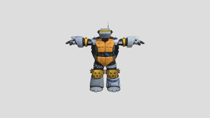TMNT 2012 - Metalhead | Wrath of the Mutants 3D Model