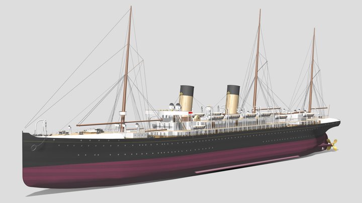 RMS Teutonic – Free 3D Model STL