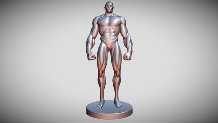 Strong Male Body Base Mesh 