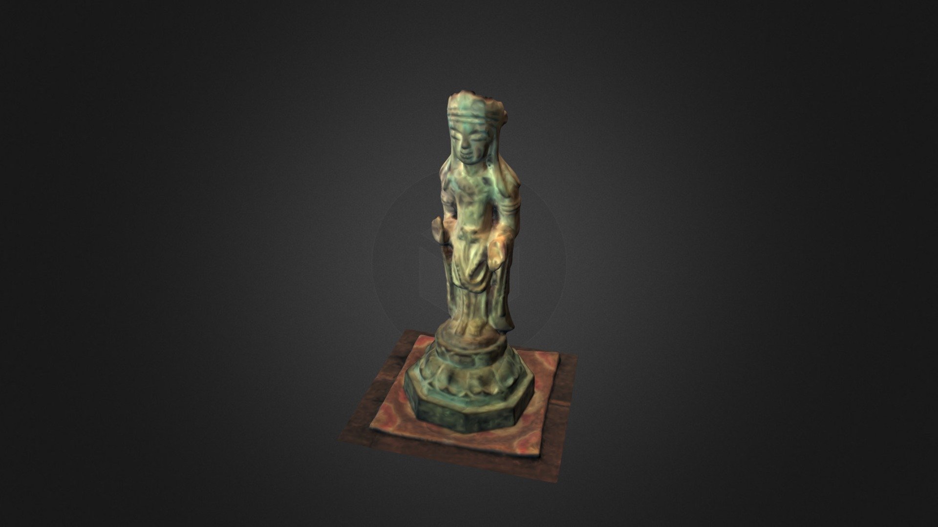 播州清水寺 銅造菩薩立像　県指定文化財 — Sketchfab embed 3D viewer