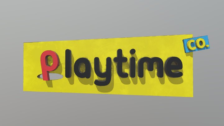 Poppy Playtime - Playtime Co. Logo Sign 3D Model