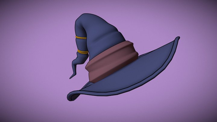 Spooky Witch Hat | 1 Hour Halloween Challenge 3D Model