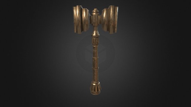 Fantasy Hammer 3D Model