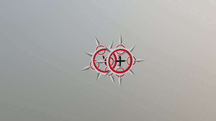 [Low Poly] Kingdom Hearts - Axel's Chakrams 3D Model