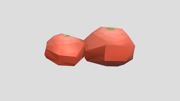 Low poly tomato 3D Model