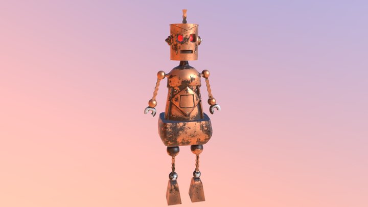 Lonely_Robot_001 3D Model