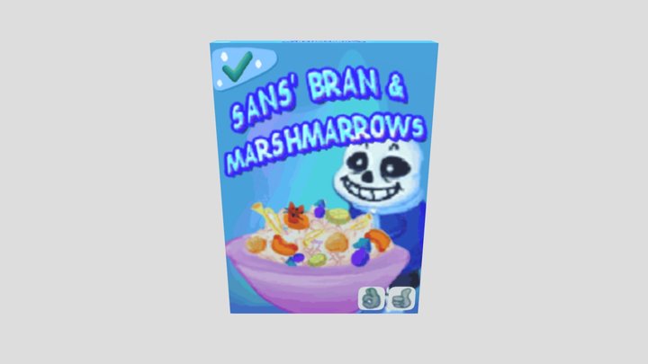 Cereal Sans' Bran Marshmarrows 3D Model