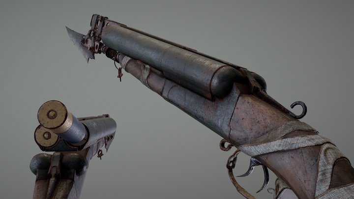 Dual Shotguns | Free download 3D Model