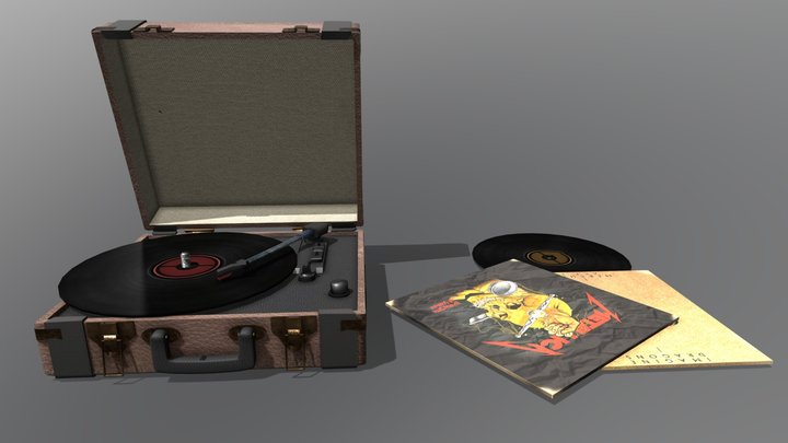 Record Player (Vinyl) 3D Model