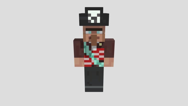 Pirate Villager 3D Model