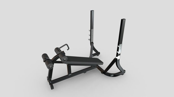 Technogym Pure Adjustable Bench 3D model