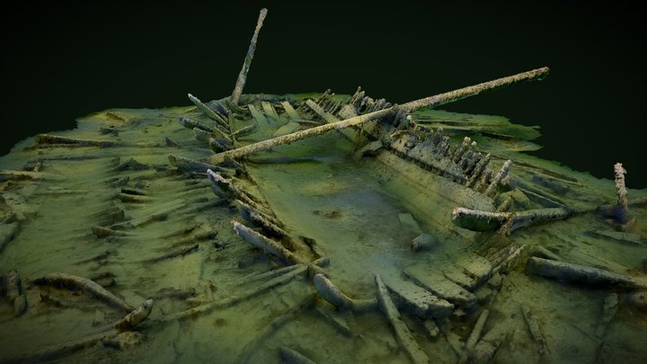 Wreck of Metskär, Örö FI 3D Model