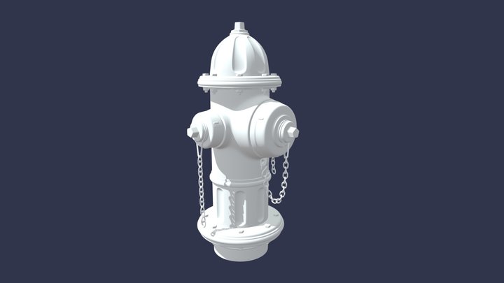 Hydrant High poly 3D Model
