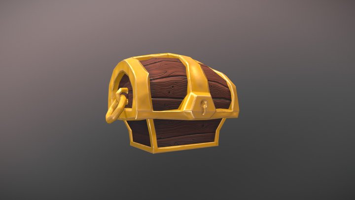 Stylized Chest 3D Model