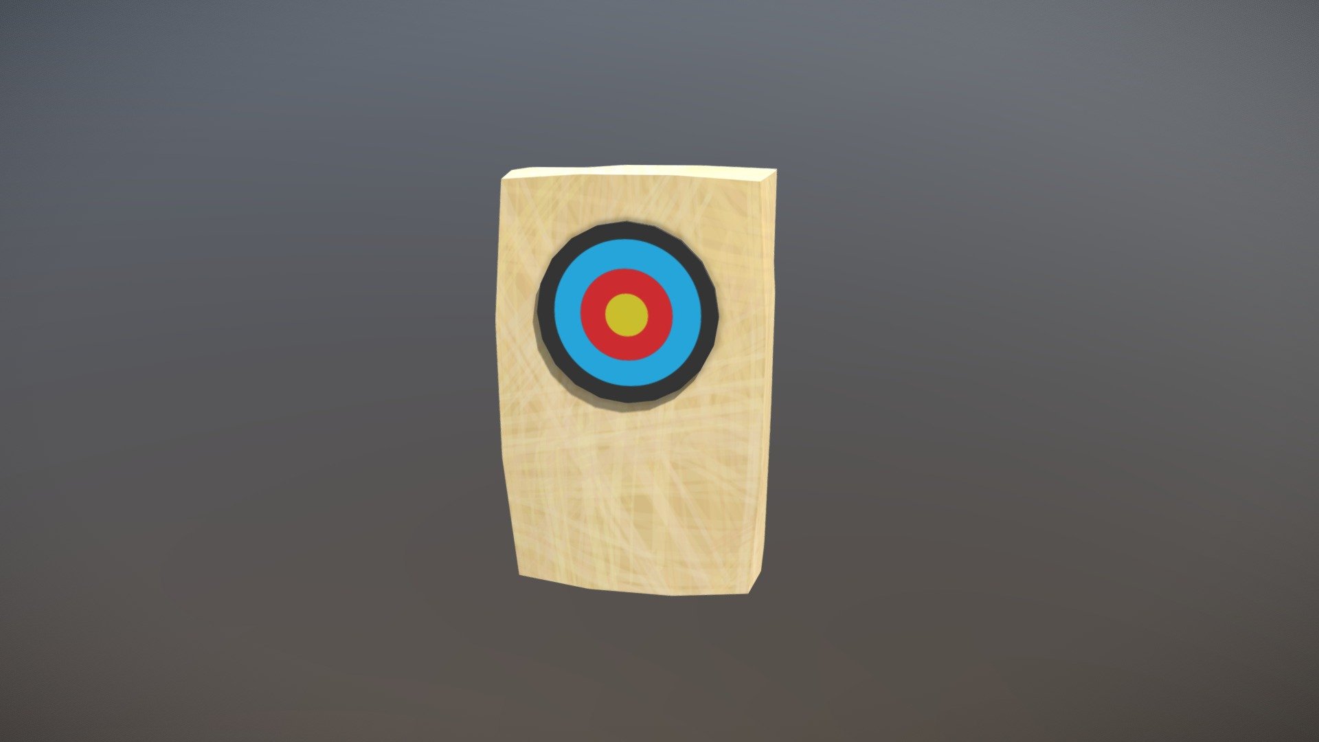 Target on haybale