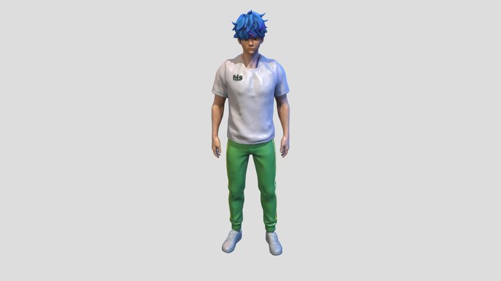 Blue hair dude