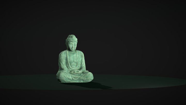 Jade Buddha 3D Model
