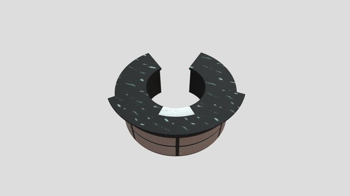 Hospital  Counter | Medical Reception Desk – Free 3D Model STL