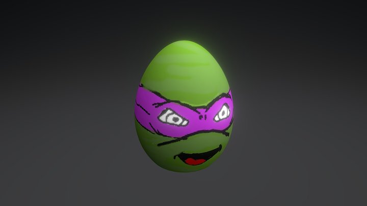 Turtle egg #Easter2017 3D Model