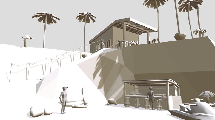 By the ocean - Update chosen Diorama and House 3D Model