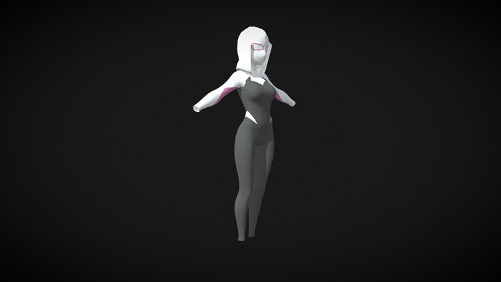 Spider Gwen 3D Model