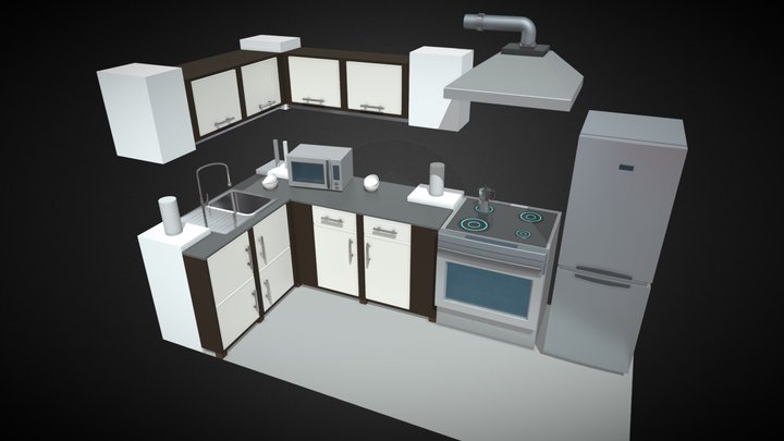 Kitchen_Test_v3 3D Model
