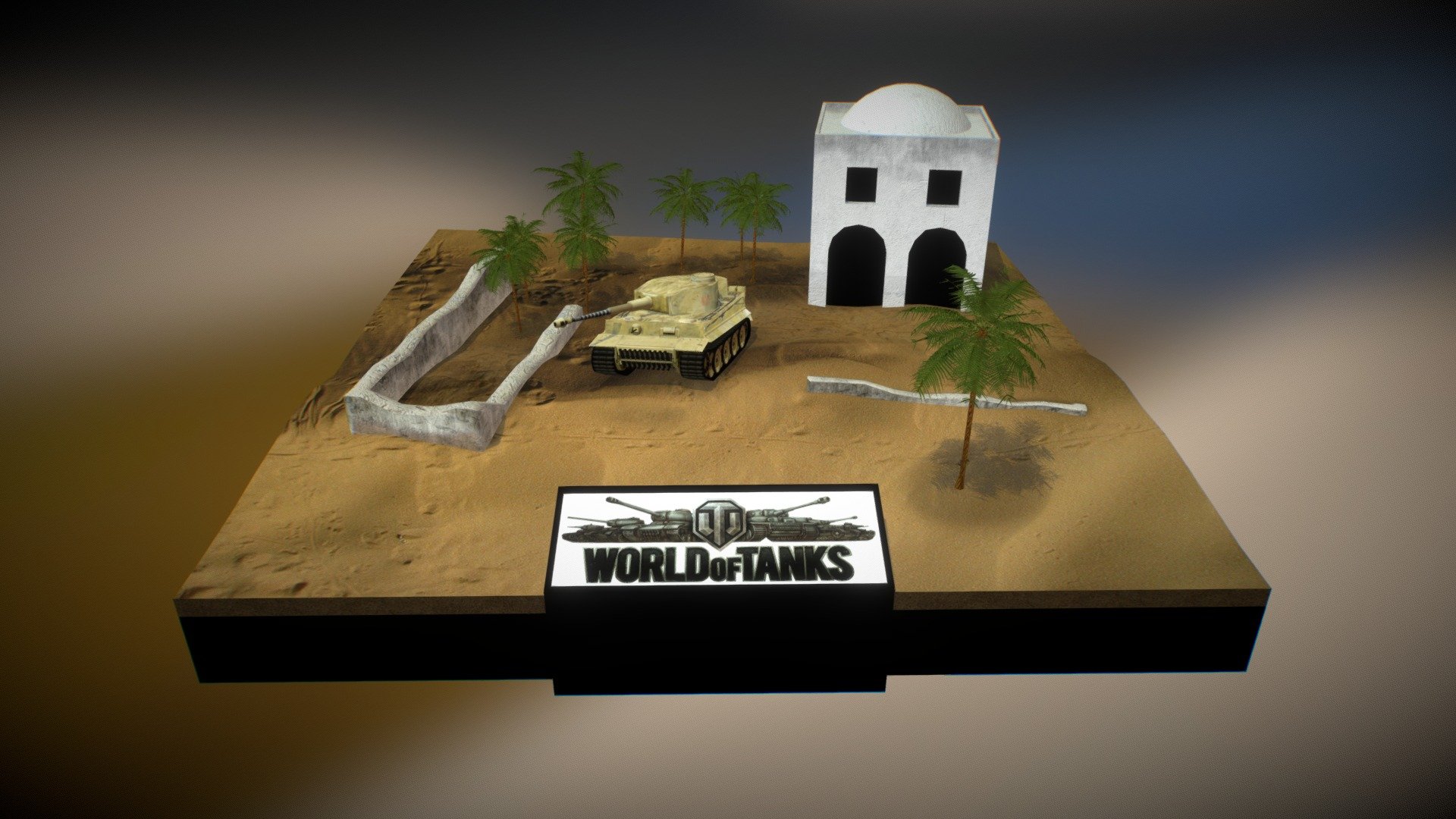 World of Tanks diorama - 3D model by Ricardo Nunes (@4throckrn ...
