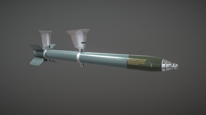 US Rocket HVAR 3D Model