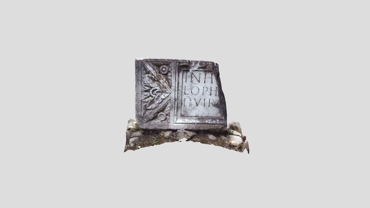 The Fragment of a Tombstone 3D Model
