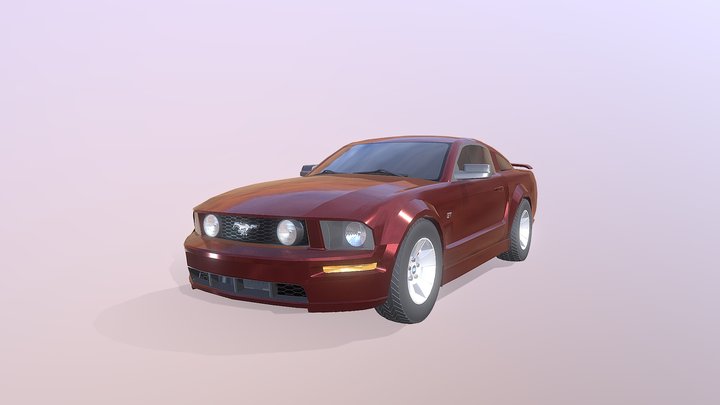 Ford Mustang GT 2005 3D Model