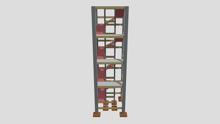 Projeto Estrutural Escada - TCON 3D Model