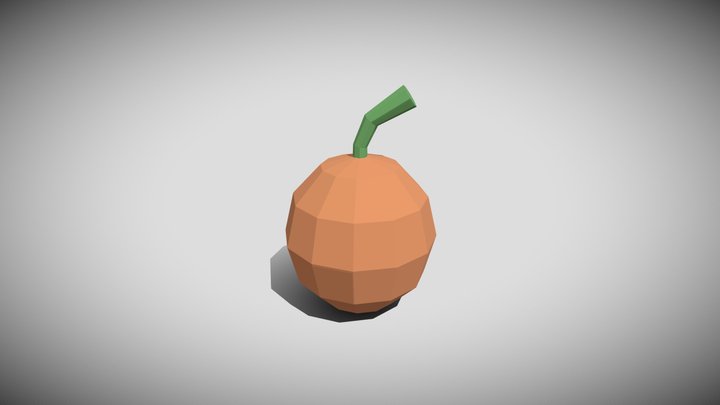 Low Poly Passionfruit 3D Model
