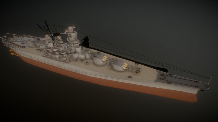 IJN Yamato 3D Model