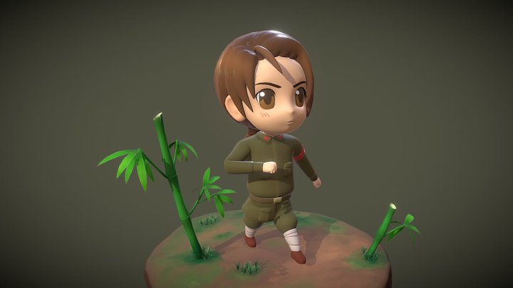Axis Power Hetalia_王耀 3D Model