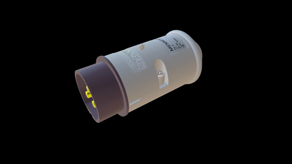 MENNEKES #636 PLUG 16A/3P/20~25V IP44 - 3D model by BH-eStore [53d59f9 ...