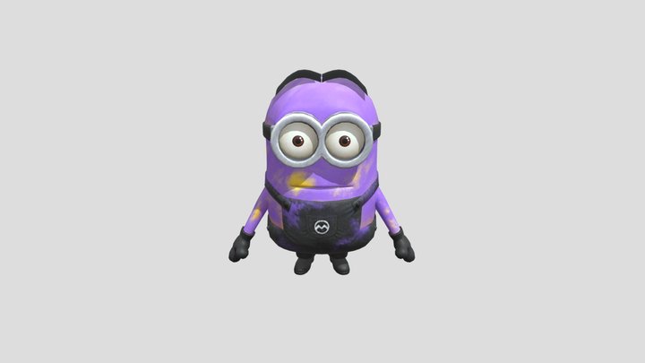 Disguised minion Dave rigged minion rush 3D Model