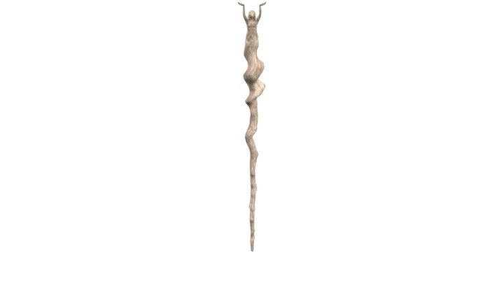 The Sorceress in the Stave 3D Model
