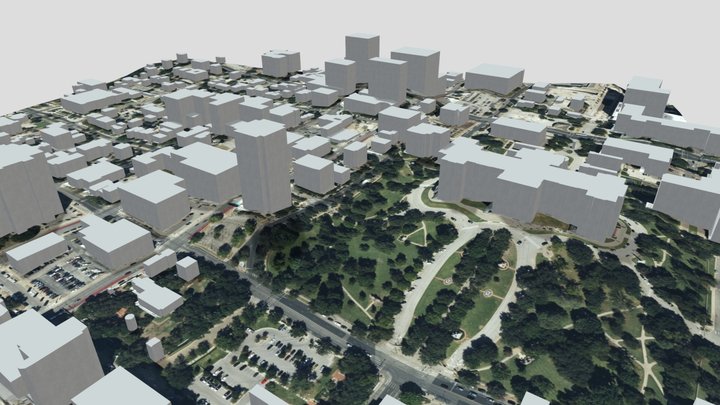 Austin Texas, Capital Area 3D Model