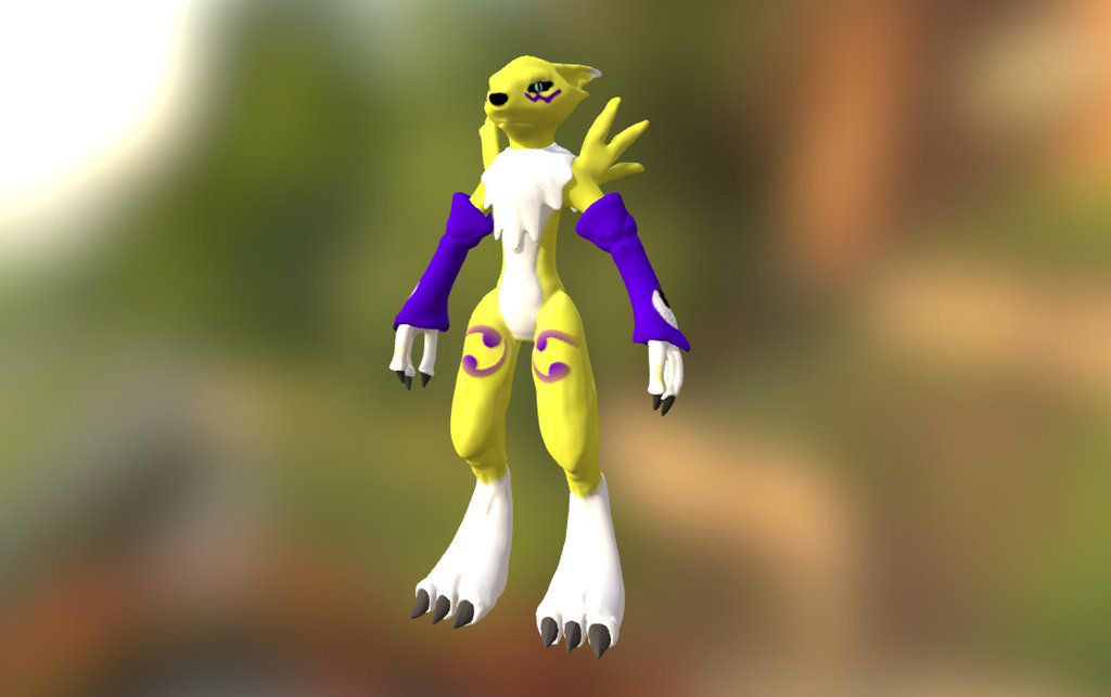 Renamon Digimon Third Series Fan Made HD - 3D model by xeratdragons ...