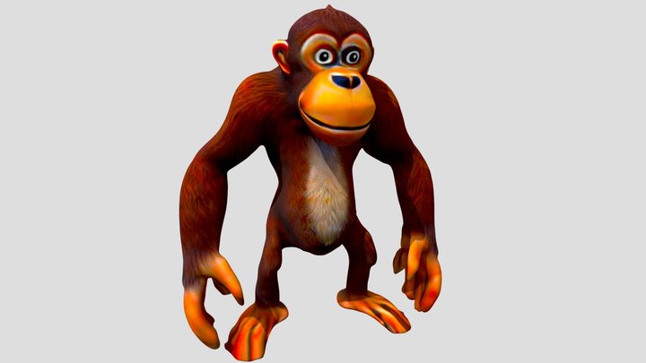 Orangutan Monkey 6 3D Model