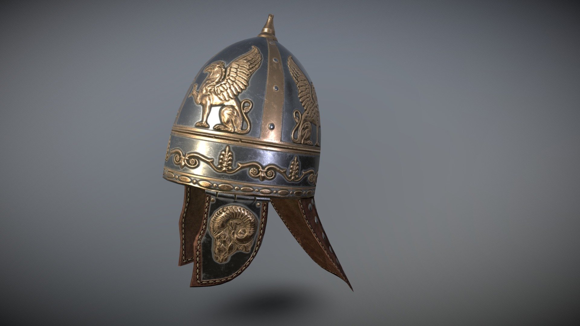 Dacian helmet Trajan column - 3D model by T.Claudiu_Scorilo [53da530 ...