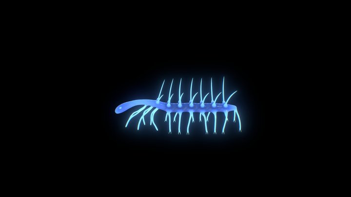 Hallucigenia - Bioluminescence 3D Model