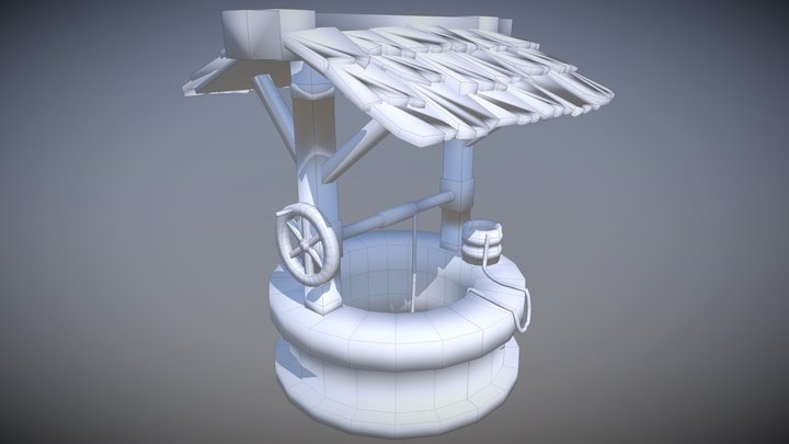 Cartoon Water Well 3D Model