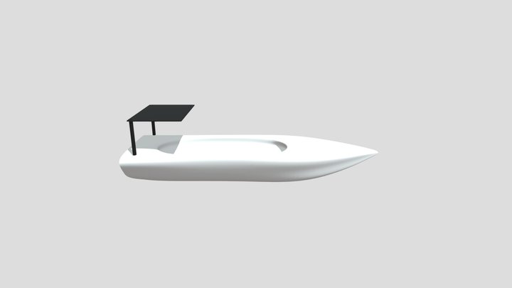 Solar Boat Concept 3D Model