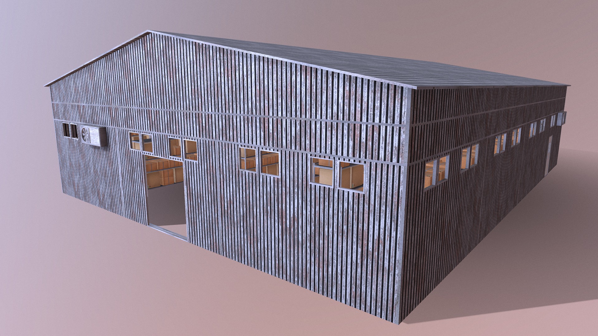 3D model Warehouse - This is a 3D model of the Warehouse. The 3D model is about a house with a garage.