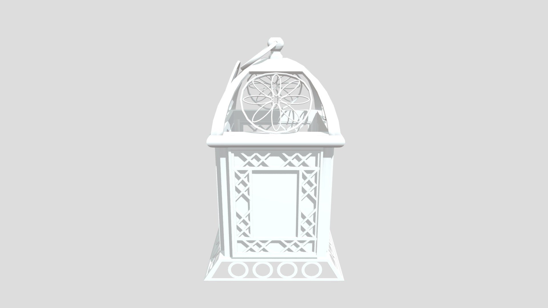 Lantern lamp High-poly